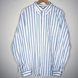 Brooks Brothers Men's XL White 100% Cotton Striped